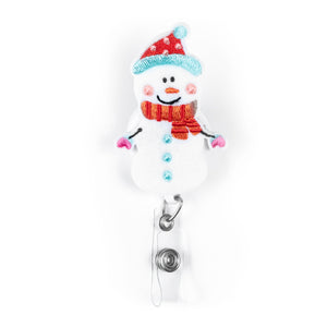 Snowman Badge Holder