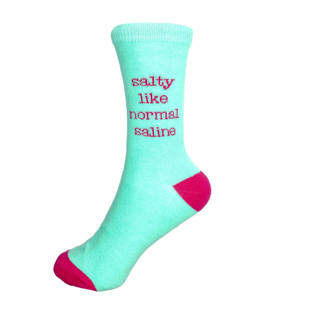 Salty Like Normal Saline Socks – Nurseology